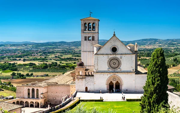 이탈리아 아시시의 성 프란치스코 대성당 로열티 프리 스톡 사진