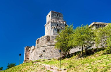 Rocca Maggiore Kalesi Assisi, İtalya