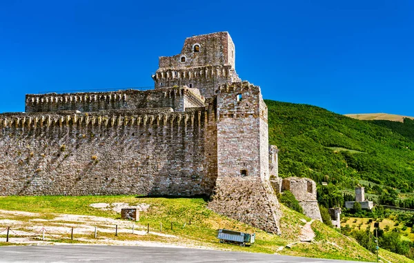 Rocca Maggiore Fortaleza en Asís, Italia — Foto de Stock