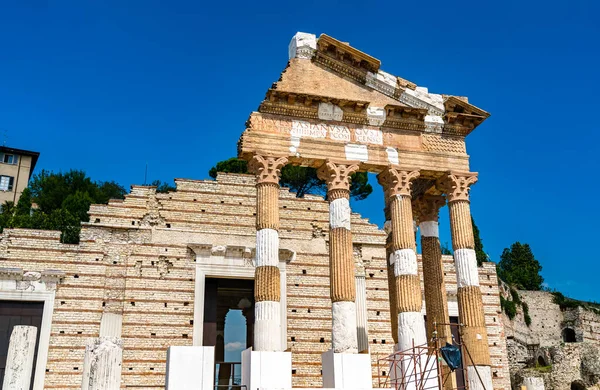 Capitolium of Brixia in Italy — Stock Photo, Image