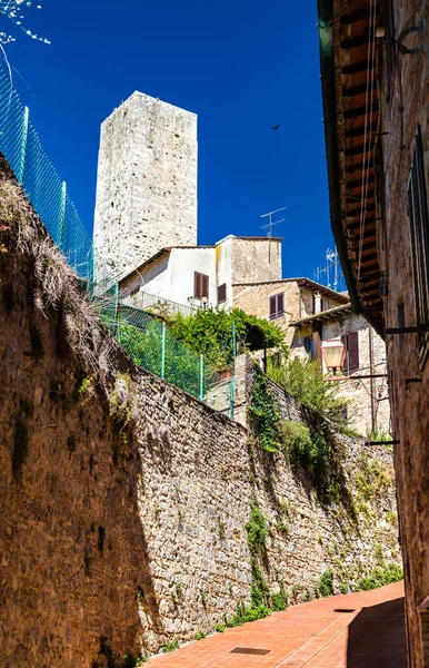 Vue de la ville de San Gimignano en Toscane, Italie — Photo