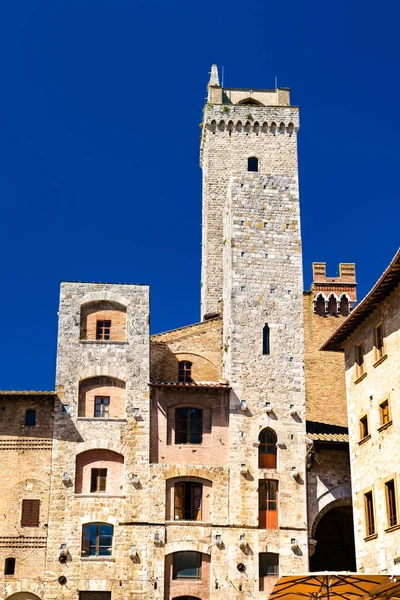Torri di San Gimignano comune in Toscana, Italia — Foto Stock