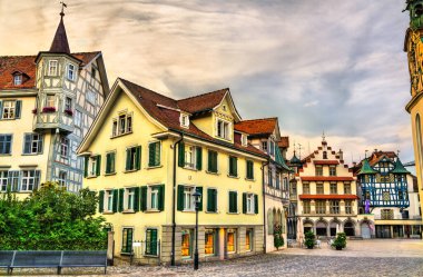 İsviçre 'deki St. Gallen mimarisi.