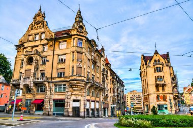 İsviçre 'deki St. Gallen mimarisi.
