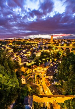 Cityscape of Fribourg in Switzerland