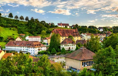 Cityscape of Fribourg in Switzerland