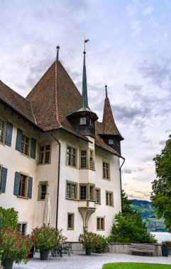 View of Spiez Castle in Switzerland