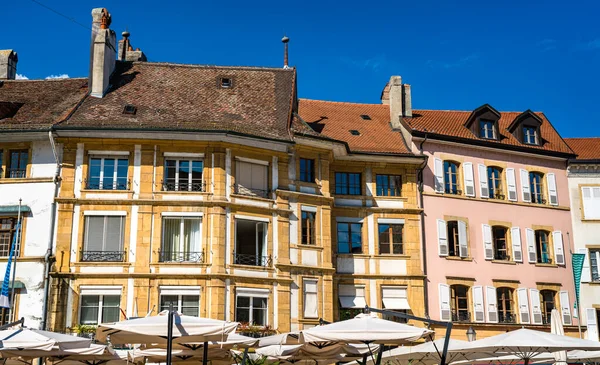 Архитектура Ивердон-ле-Бен в Швейцарии — стоковое фото