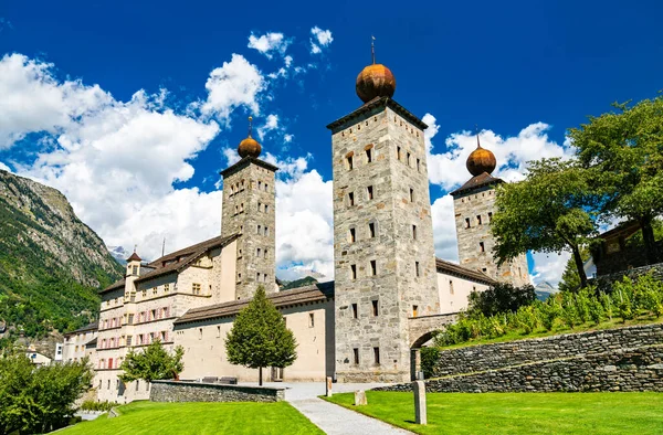 The Stockalper Palace in Brig, Switzerland — Stock fotografie