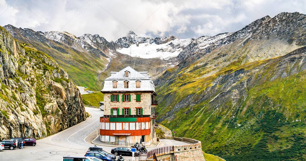 View of the Furka Pass in Switerland