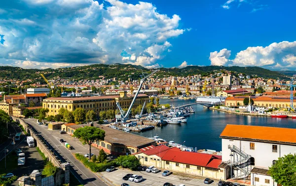 Haven van La Spezia in Italië — Stockfoto