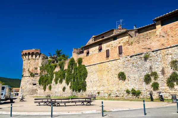 Murallas de San Gimignano en Italia — Foto de Stock