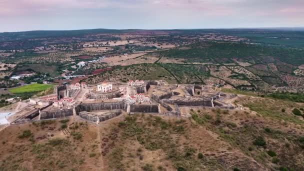 Forte Nossa Senhora da Graca em Elvas, Portugal — Vídeo de Stock