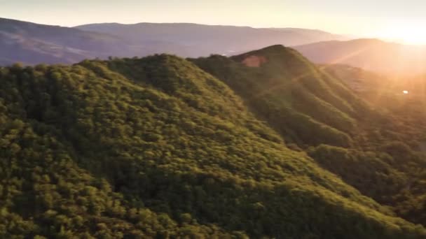 Puesta de sol en Las Medulas en España — Vídeos de Stock