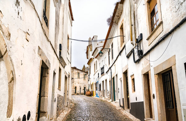 Street in the old town of Estremoz in Portugal