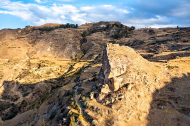 Peru 'daki And Dağları' nın havadan görünüşü