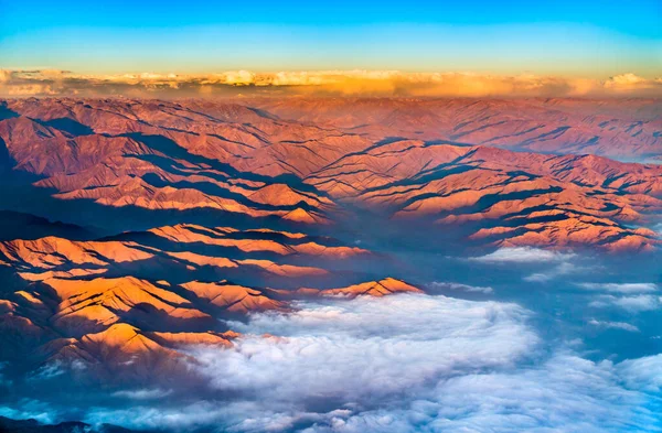 Vista aérea de los Andes en Perú — Foto de Stock