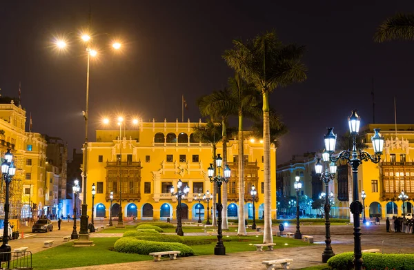 Architettura della Plaza de Armas a Lima, Perù — Foto Stock