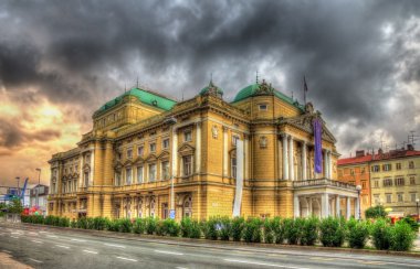 Croatian National Theatre Ivan Zajc in Rijeka clipart