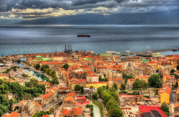 Widok z Rijeka, Chorwacja — Zdjęcie stockowe
