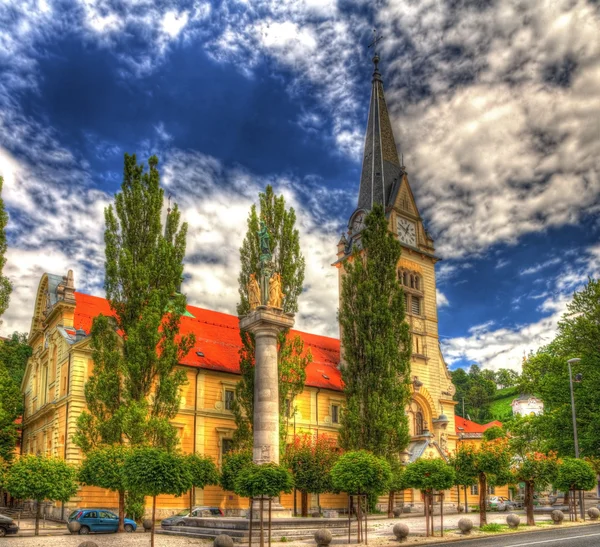 St. James de parochiekerk in Ljubljana, Slovenië — Stockfoto