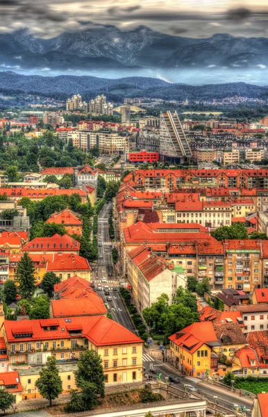 Vue de Ljubljana depuis le château - Slovénie — Photo