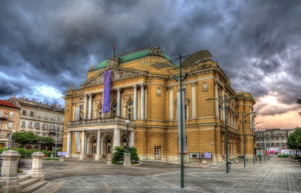 Teatro Nacional Croata Ivan Zajc en Rijeka — Foto de Stock