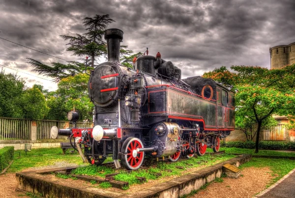 Locomotive à vapeur - monument à Rijeka, Croatie — Photo