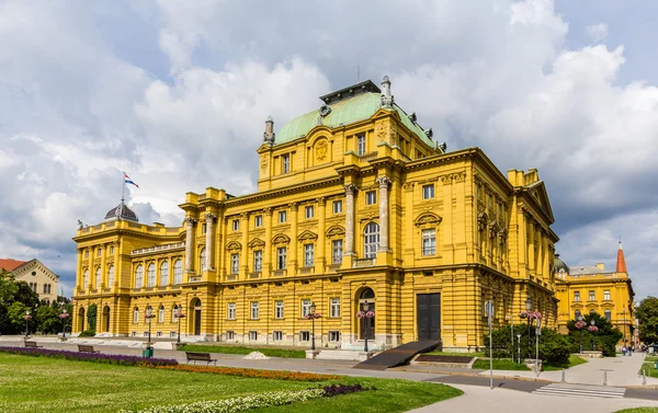 Croatian National Theatre in Zagreb — Stock Photo, Image