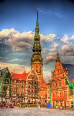 St. Peter Kilise Riga, Letonya görünümünü