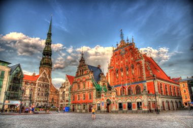 Riga Town Hall (Albert) Square - Latvia clipart