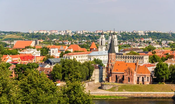 Vista del centro histórico de Kaunas - Lituania — Foto de Stock