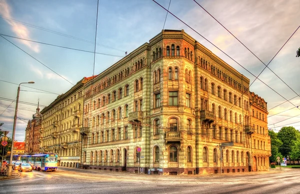 Gebäude im Stadtzentrum von Riga, Lettland — Stockfoto