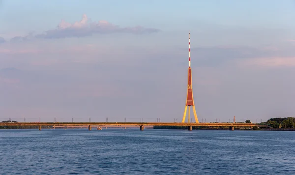 Riga Tv Kulesi - Letonya görünümünü — Stok fotoğraf