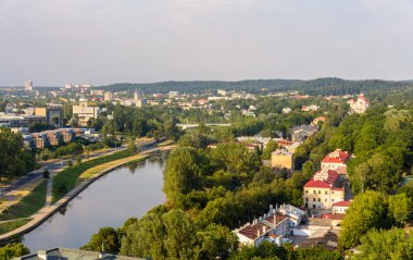 Vilnius Litvanya Neris Nehri üzerinde