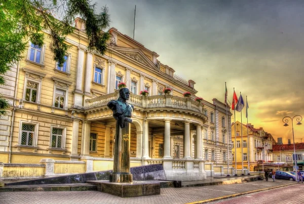 Socha Jonas Zemaitis před Ministerstvo národní Defenc — Stock fotografie