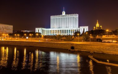 Moskova geceleri Rus Beyaz Saray'da