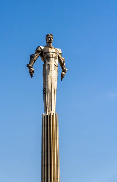 Monument to first astronaut Gagarin in Moscow — Stock Photo, Image