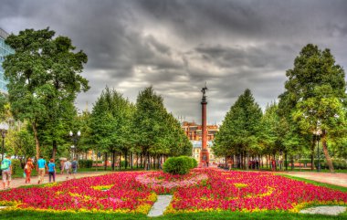 Tsvetnoy Bulvarı - Moskova, Rusya Federasyonu'ndaki flowerbed