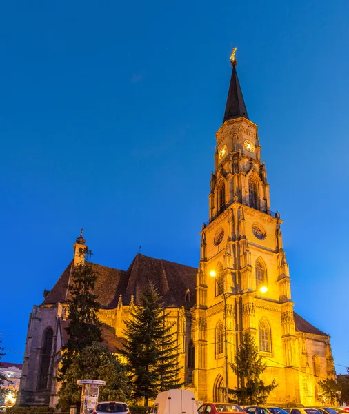 Saint Michael Roman-Catholic kyrka i Cluj-Napoca, Rumänien — Stockfoto