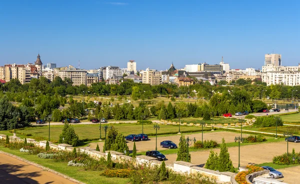 Vy över Budapest från parlamentet - Rumänien — Stockfoto