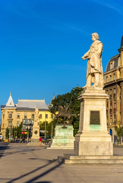 Monument to Gheorghe Lazar in Bucharest, Romania — Stock Photo, Image