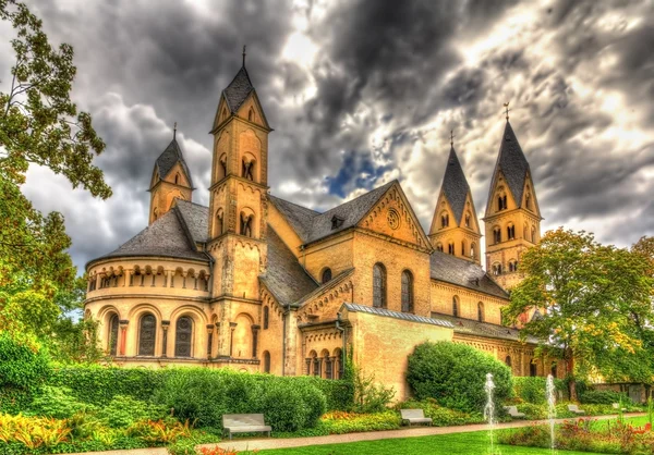 Bazilika St. Castor v Coblenz, Německo — Stock fotografie