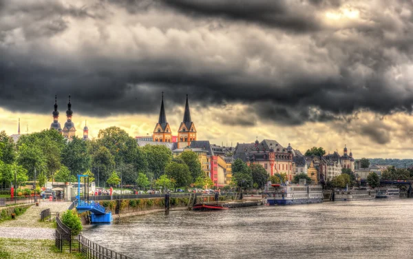 Vue du remblai de Coblence - Allemagne — Photo