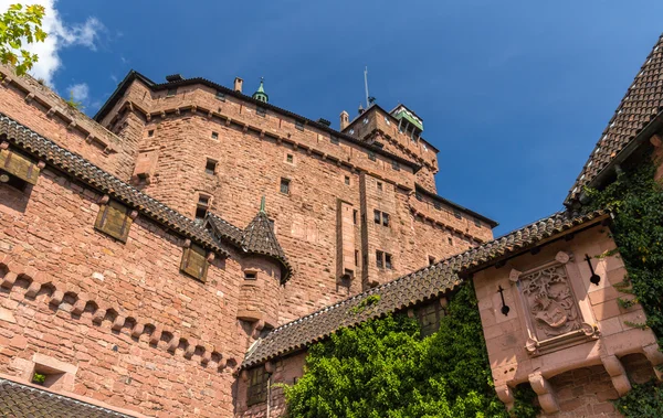 Walls of Haut-Koenigsbourg castle in Alsace, France — Stock Photo, Image