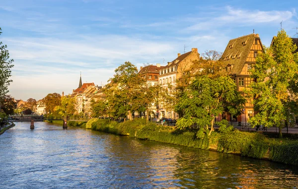 View of embankment in Strasbourg - Alsace, France — Stock Photo, Image