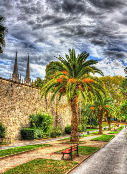 City garden of Bayonne - France, Aquitaine — Stock Photo, Image