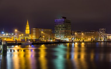 Kiel seaport - Almanya ' nın kuzeyinde Schleswig-Holstein görünümünü
