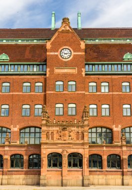 Details of the Central Post Office of Malmo in Sweden clipart