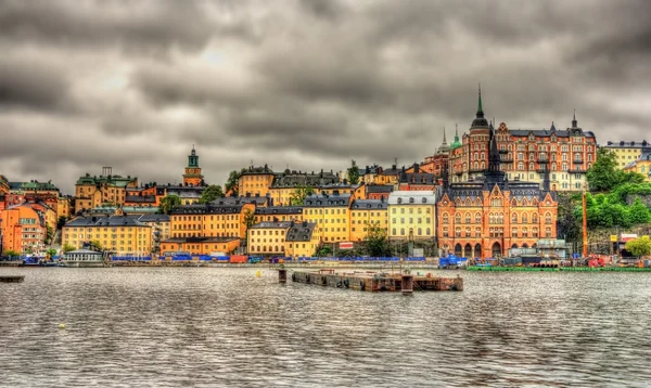 Вид на центр Стокгольма - Швеция — стоковое фото